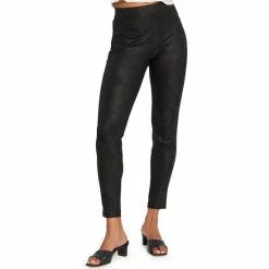 Budget 💯 Sanctuary Runway High Rise Stretch Vegan Leather Leggings Black 🎁