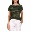 Hot Sale 🔥 Sanctuary The Perfect Knit Crew Neck Short Sleeve Camouflage Printed Tee Hiker Camo 🎁