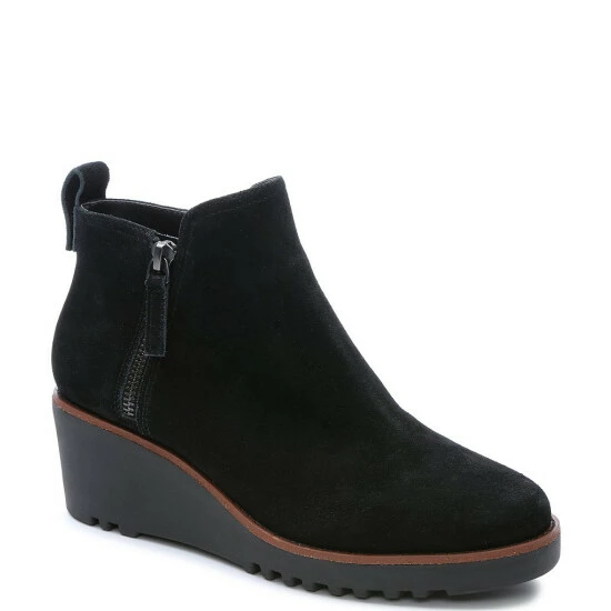 Hot Sale 🧨 Sanctuary Evolve Suede Side Zip Wedge Booties Olive Oil 🤩 - Image 7