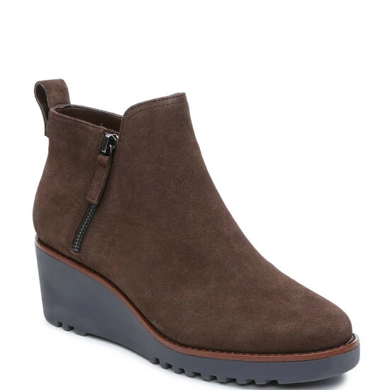 Hot Sale 🧨 Sanctuary Evolve Suede Side Zip Wedge Booties Olive Oil 🤩 - Image 10