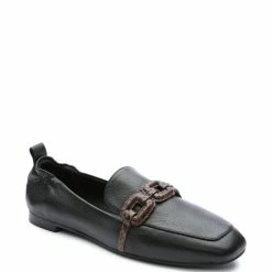 Best Sale 💯 Sanctuary Blast Leather Chain Detail Loafers Black 🎉