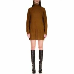Wholesale ๐ Sanctuary The Sweater Mock Neck Long Sleeve Mini Sweater ๐ Dress Spice โค๏ธ