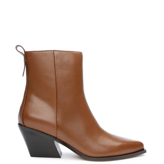 Hot Sale 🎁 Sanctuary Yolo Leather Pointed Toe Booties Bourbon 🌟 - Image 2