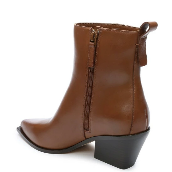 Hot Sale 🎁 Sanctuary Yolo Leather Pointed Toe Booties Bourbon 🌟 - Image 3