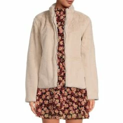 Best reviews of 🧨 Sanctuary Canyon Escape Faux Fur Medium Weight Long Sleeve Jacket Champagne 😀