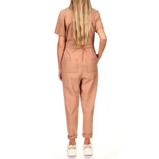 Best Pirce 🥰 Sanctuary Explorer Point Collar Short Cuffed Sleeve Overall Utility Jumpsuit Washed Lion 😀 - Image 2