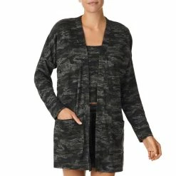 Best deal ✔️ Sanctuary Camo Print Long Sleeve Patch Pocket Knit Cardigan Green Print ⭐