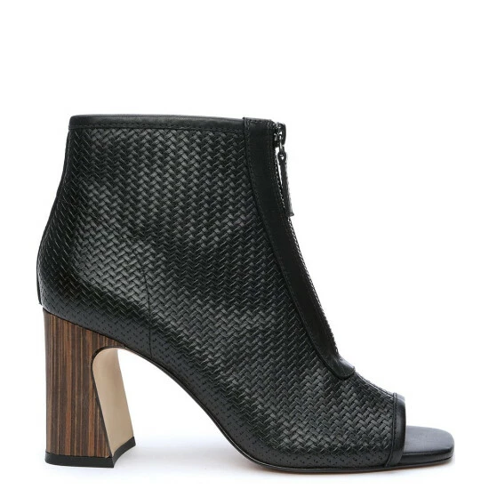 Wholesale 🎁 Sanctuary Ready Leather Peep Toe Zip Shooties Black 😍 - Image 2