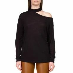 Brand new ๐ Sanctuary Full Time Lover Long Sleeve Asymmetrical Cut Out Shoulder Knit Tee Sunset Red โ๏ธ