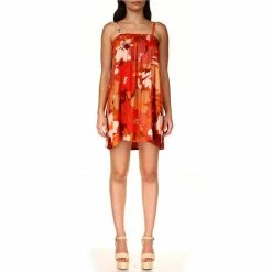 New ๐ Sanctuary Lakeside Sundrenched Floral Print Crepe Square Neck Sleeveless Babydoll Mini ๐ Dress ๐