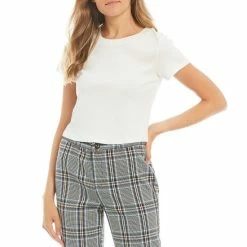 Best Pirce 🎉 Sanctuary Perfect Baby Crew Neck Short Sleeve Cropped Tee White 🧨