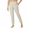 Hot Sale 😀 Sanctuary Animal Print Terry Knit Coordinating Sleep Joggers Ivory 😉
