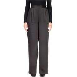 Discount 👏 Sanctuary Margot Elasticized High Rise Double Pleated Wide-Leg Pants Black 🤩