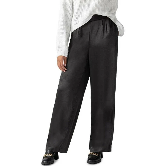 Discount ๐ Sanctuary Margot Elasticized High Rise Double Pleated Wide-Leg Pants Black ๐คฉ - Image 4