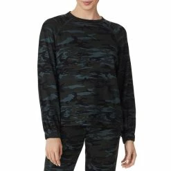 Budget ๐ Sanctuary Camo Print Long Sleeve Crew Neck Coordinating Sleep Top ๐ฅฐ