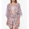 Brand new 🥰 Sanctuary Petal Pusher Chiffon Caftan Floral Print Swim Cover Up Multi 🎁