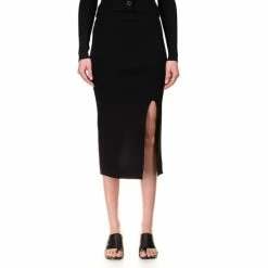 Cheapest 👍 Sanctuary Sugar & Spice High Waisted Slit Hem Fitted Ribbed Coordinating Pencil 👗 Skirt 🌟