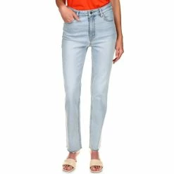 Deals 😉 Sanctuary 90's Straight Leg Raw Hem Stretch Denim 👖 Jeans Cascade 💯