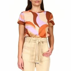 Best Sale โจ Sanctuary The Perfect Knit Crew Neck Short Sleeve Printed Tee City Scape โ