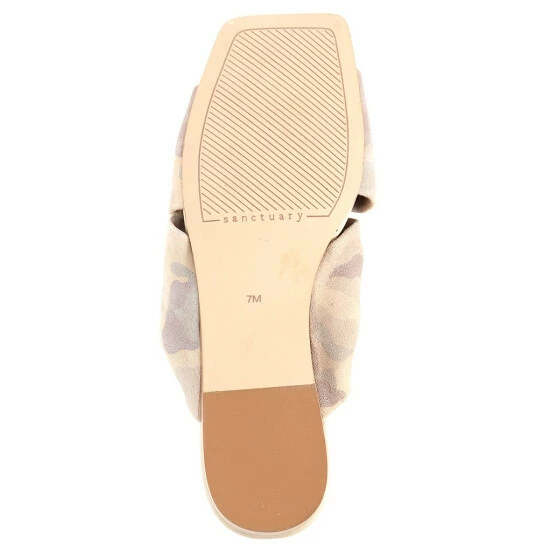 Coupon 💯 Sanctuary Flamingo Camouflage Print Suede Twist Slides Fatigue Multi 🥰 - Image 6