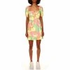 Best reviews of 🎁 Sanctuary Fresh Breezze Floral Print Square Tie Neck Short Puff Sleeve Ruffle Hem 👗 Dress Flower Burst 🤩