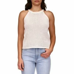 Best deal 🔔 Sanctuary Sunseeker Crochet Halter Neck Sleeveless Tank Muslin 😉