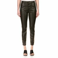 Best Pirce 👍 Sanctuary Hayden Flat Front High Rise 🧥 Coated Stretch Denim Skinny Pants Java 💯